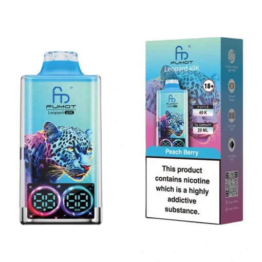 Fumot Leopard 40K 40000 Puffs Disposable Vape Wholesale Peach Berry