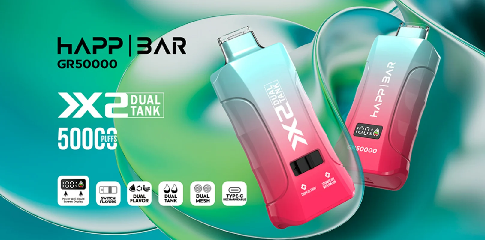Happ Bar GR50000 μιας χρήσης Vape Χονδρικό 14