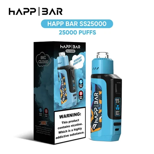 Happ Bar SS25000 Disposable Vape Blueberry Bubble Gum