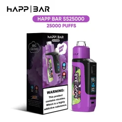 Happ Bar SS25000 Disposable Vape Grape Mint