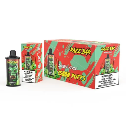 Razz Bar 15000 Puffs Disposable Vape Double Apple