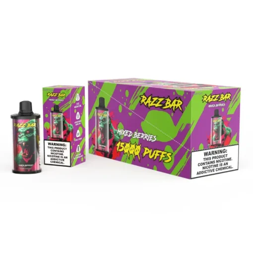 Razz Bar 15000 Puffs Disposable Vape Mixed Berries