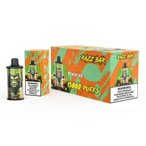 Razz Bar 15000 Puffs Disposable Vape Peach Ice