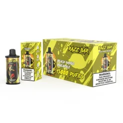 Razz Bar 15000 Puffs Disposable Vape Peach Mango Pineapple
