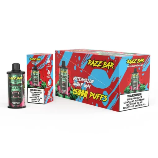Razz Bar 15000 Puffs Disposable Vape Watermelon Buble Gum