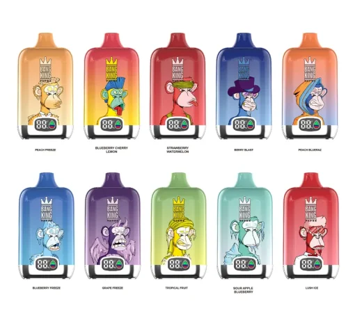 Bang King Pantalla Inteligente 15000 Puffs Vape Desechable