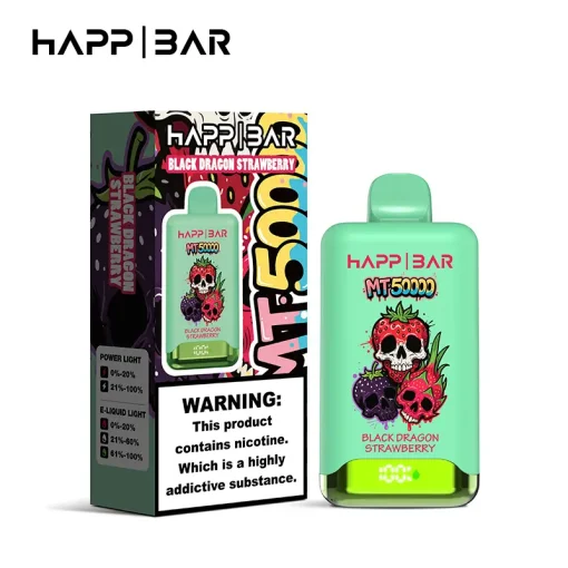 Happ Bar MT50000 Disposable Vape Black Dragon Strawberry