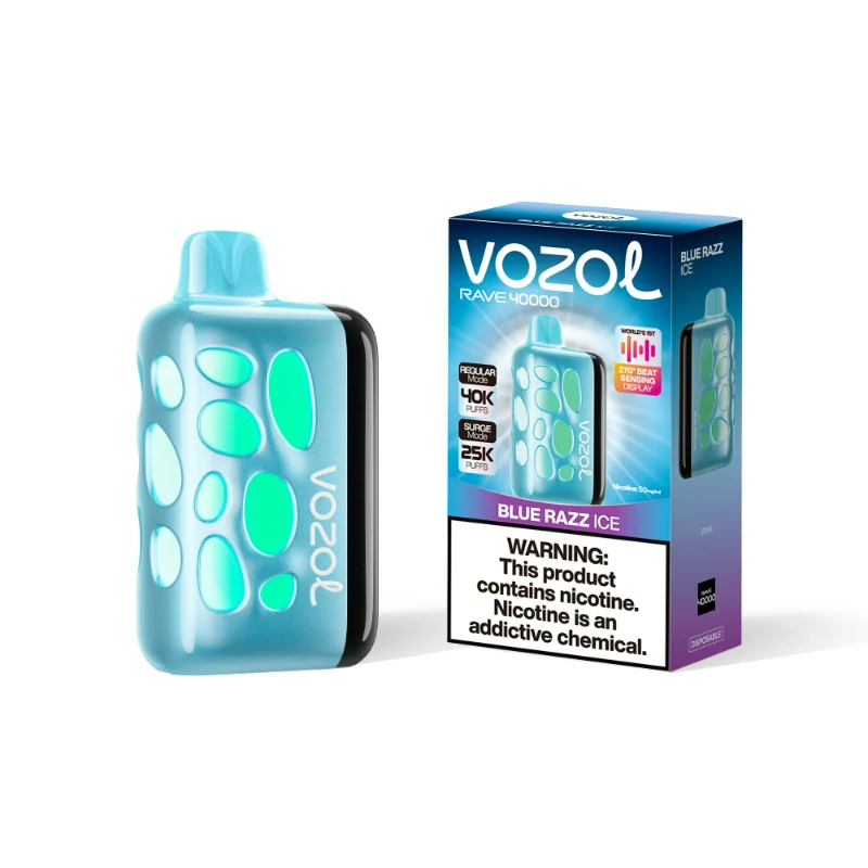 Vozol Rave 40000 Puffs Wegwerpvape Blauw Razz Ice Vozol Rave 40000 Puffs Wegwerpvape Blauw Razz Ice