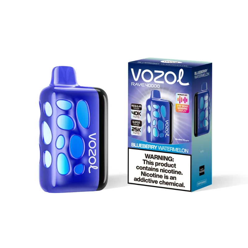 Vozol Rave 40000 Puffs Wegwerp Vape Bosbes Watermeloen