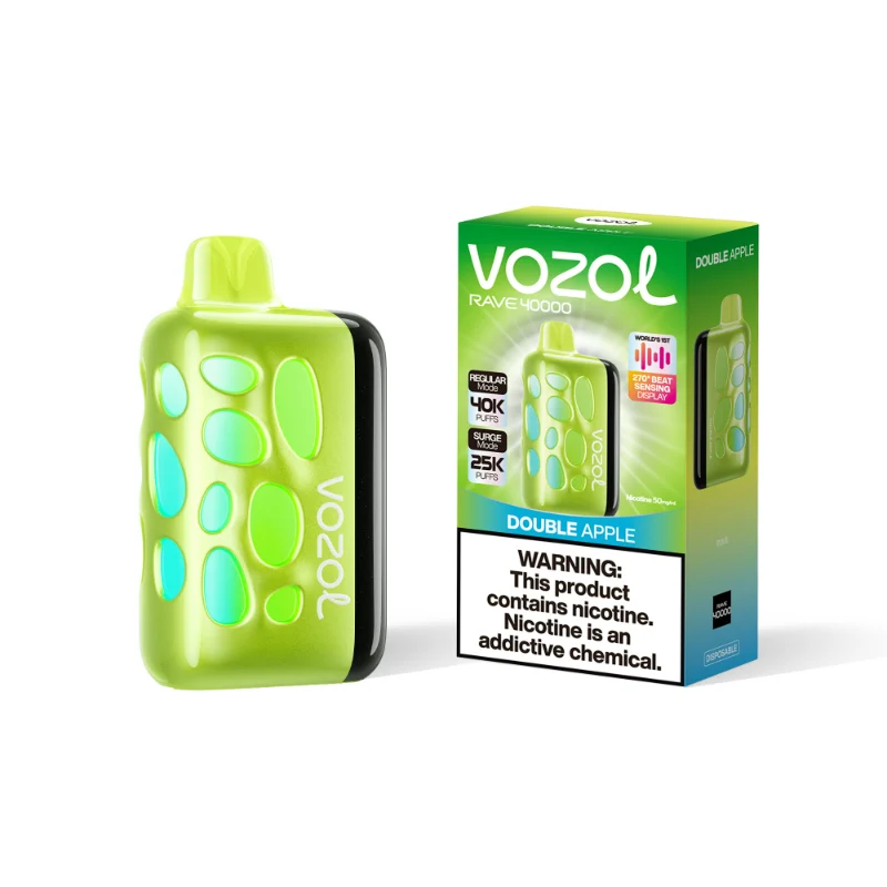 Vozol Rave 40000 Puffs Wegwerp Vape Dubbele Appel