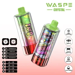 Waspe Crystal 8in1 180K Puffs Disposable Vape Wholesale 13