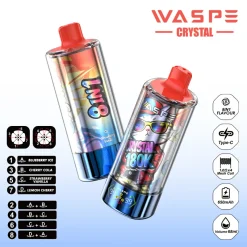 Waspe Crystal 8in1 180K Puffs Disposable Vape Wholesale 15