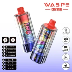 Waspe Crystal 8in1 180K Puffs Disposable Vape Wholesale 19
