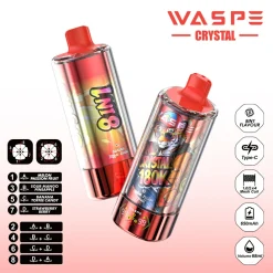 Waspe Crystal 8in1 180K Puffs Disposable Vape Wholesale 21