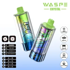 Waspe Crystal 8in1 180K Puffs Disposable Vape Wholesale 23