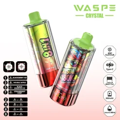 Waspe Crystal 8in1 180K Puffs Disposable Vape Wholesale 25
