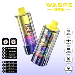 Waspe Crystal 8in1 180K Puffs Disposable Vape Wholesale 28