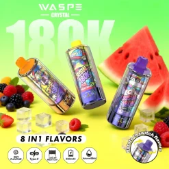 Waspe Crystal 8in1 180K Puffs Disposable Vape Wholesale 39