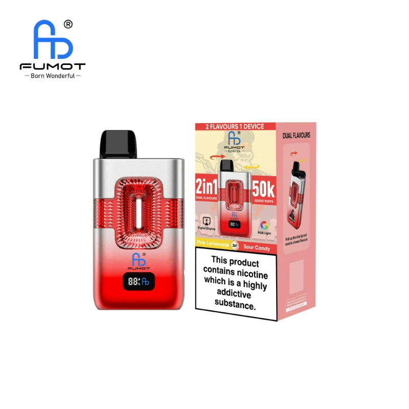 Fumot ECO 2in1 50K Puffs Disposable Vape Pink Lemonade & Sour Candy Fumot ECO 2in1 50K Puffs Disposable Vape Pink Lemonade & Sour Candy