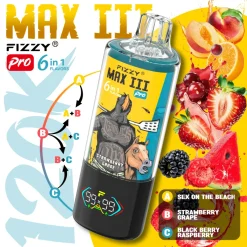 Fizzy Max III Pro 6in1 60000 Puffs Disposable Vape Wholesale 1