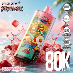 Fizzy Prime Max 80.000 boccate - Sigaretta elettronica usa e getta al gusto ciliegia