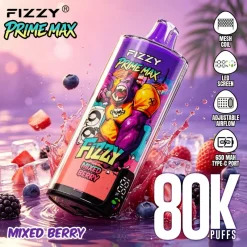 Fizzy Prime Max 80.000 boccate - Sigaretta elettronica usa e getta al gusto di frutti di bosco