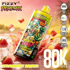 Fizzy Prime Max 80K Puffs Disposable Vape Strawberry Banana
