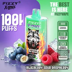 Fizzy X Space 100K Puffs Disposable Vape Blueberry Sour Raspberry