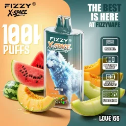 Fizzy X Space 100K Puffs Disposable Vape Love 66