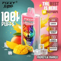 Fizzy X Space 100K Puffs Disposable Vape Monster Mango