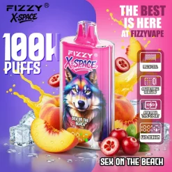 Fizzy X Space 100.000 Züge Einweg-E-Zigarette „Sex on the Beach“