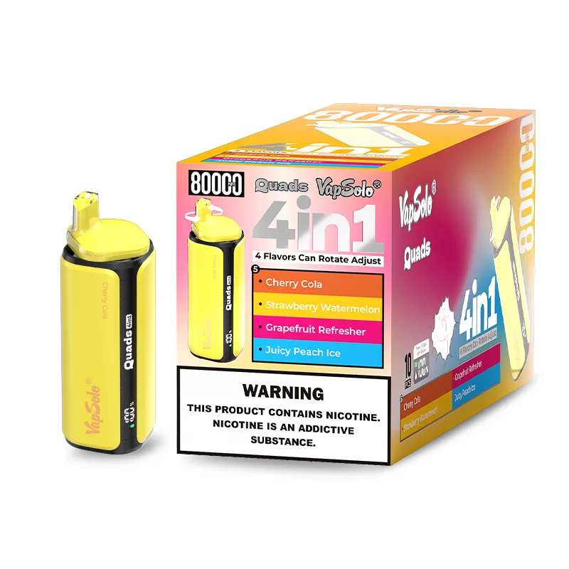 Vapsolo Quads 80000 Cherry Cola Strawberry Watermelon Grapefruit Refresher Juicy Peach Ice