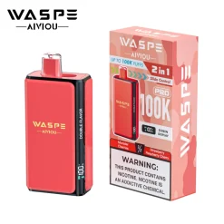 Waspe Aiviou 100K PRO 2in1 Slide Control Vape Monster Cherries & Strawberry Raspberry Cherry