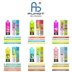 Fumot ECO 4 w 1 – jednorazowy vape na 80 000 zaciągnięć, 5 smaków: Grape Burst, Blueberry Sour, Raspberry & Strawberry, Raspberry, Cherry Ice i Cherry Ice