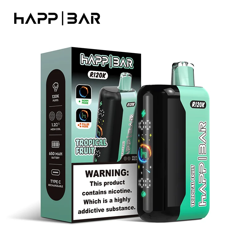 Happ Bar R120K Disposable Vape Wholesale 9 Tropical Fruit