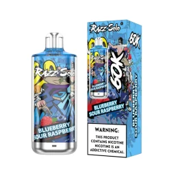 Razz Solo 60K Puffs Disposable Vape Wholesale 4 Blueberry Sour raspberry
