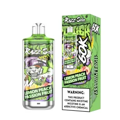 Razz Solo 60K Puffs Disposable Vape Wholesale 8 Lemon Peach Passion Fruit