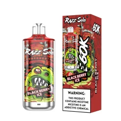 Razz Solo 60K Puffs Disposable Vape Wholesale 9 Blackberry ice