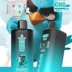 Bang King Vapen 8in1 500K Disposable Vape 10 Watermelon Bubblegum Blueberries Raspberries Raspberry Watermelon Watermelon Blueberry