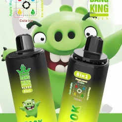 Bang King Vapen 8in1 500K Disposable Vape 12 Fizzy Lemon Lime Apple Mojito Pineapple Ice Cola Ice