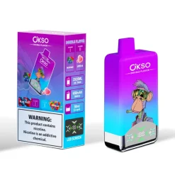 OKSO Double Flavor 60K Disposable Vape 1 Blue Razz & Love 66