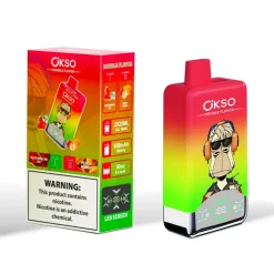 OKSO Double Flavor 60K Disposable Vape 5 Watermelon ice & Peach Mango