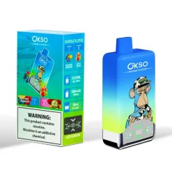 OKSO Double Flavor 60K Disposable Vape 6 Blue Razz Lemonade& Apple Peach