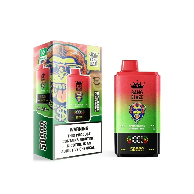 Bang Blaze 50000 Puffs Disposable Vape 1 Watermelon Ice & Blueberry Mint