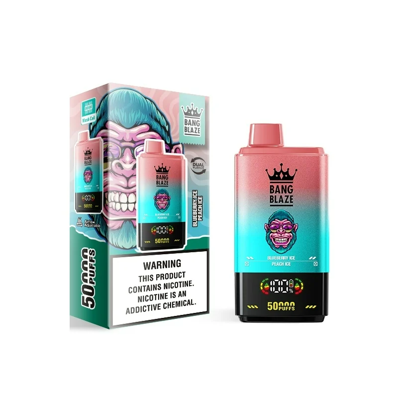 Bang Blaze 50000 Puffs Disposable Vape 4 Blueberry Ice & Peach Ice