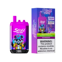 Bang Leader Stoll 200K Disposable Vape 7 Kiwi Watermelon Ice & Strawberry Watermelon Ice & Black Dragon Ice