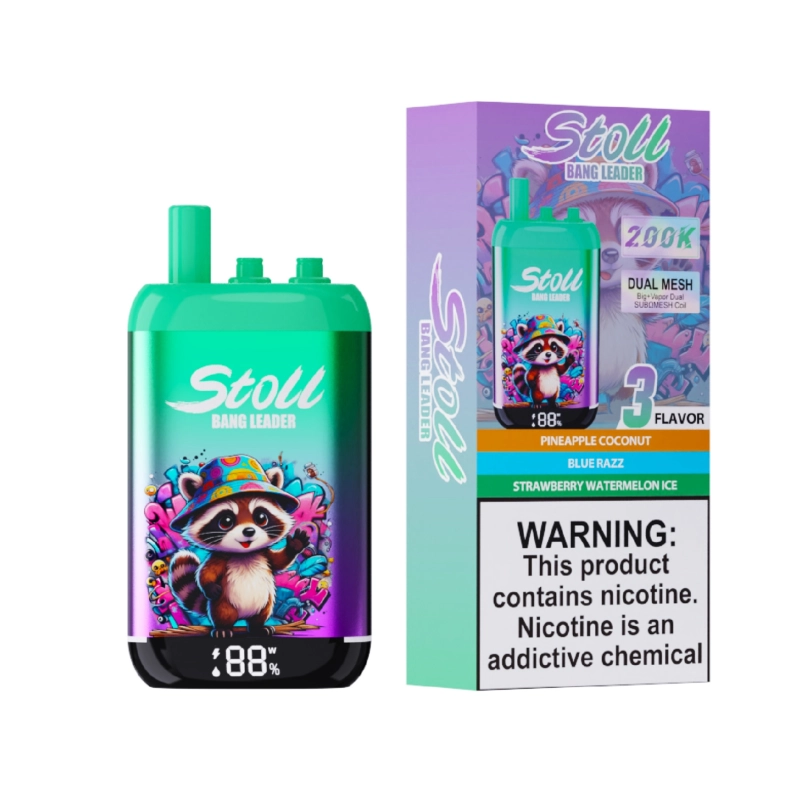 Bang Leader Stoll 200K Disposable Vape 9 Pineapple Coconut & Blue Razz & Strawberry Watermelon Ice Bang Leader Stoll 200K Disposable Vape 9 Pineapple Coconut & Blue Razz & Strawberry Watermelon Ice