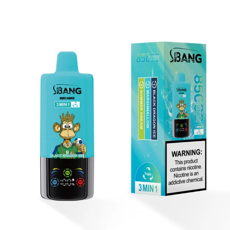 Bang Leader Triple 85000 Puffs Disposable Vape 10 Black Dragon Ice & Marshmallow & Summer Dream