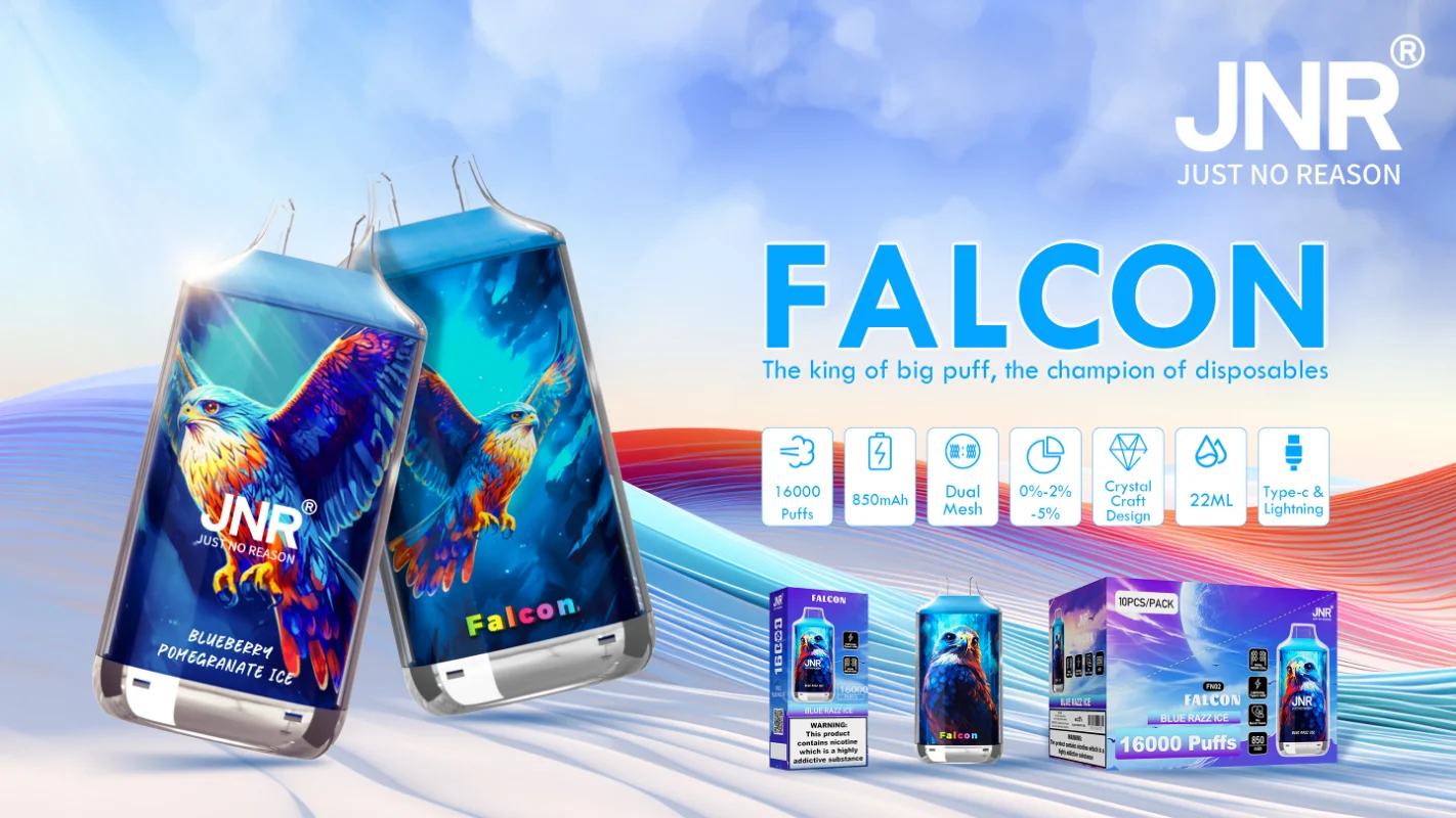 JNR Falcon 16K 16000 Puffs Disposable Vape Details JNR Falcon 16K 16000 Puffs Disposable Vape Details