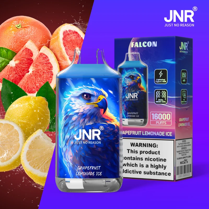 JNR Falcon 16K 16000 Puffs Disposable Vape FN06 Grapefruit lemonade ice